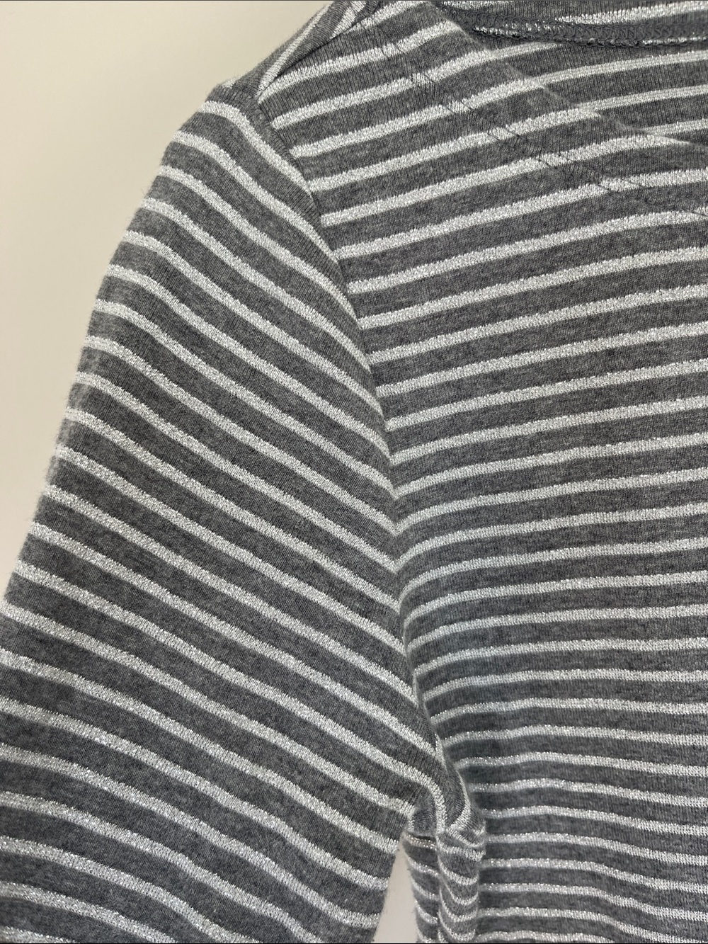 Vineyard Vines Gray & White Striped Boatneck Top - Picture 3 of 4